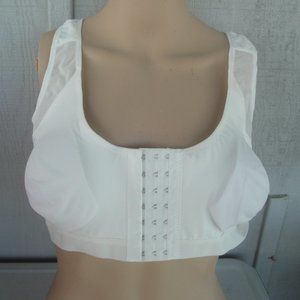 Embraced Bra White Women's Size XL very Adjustable with front closure